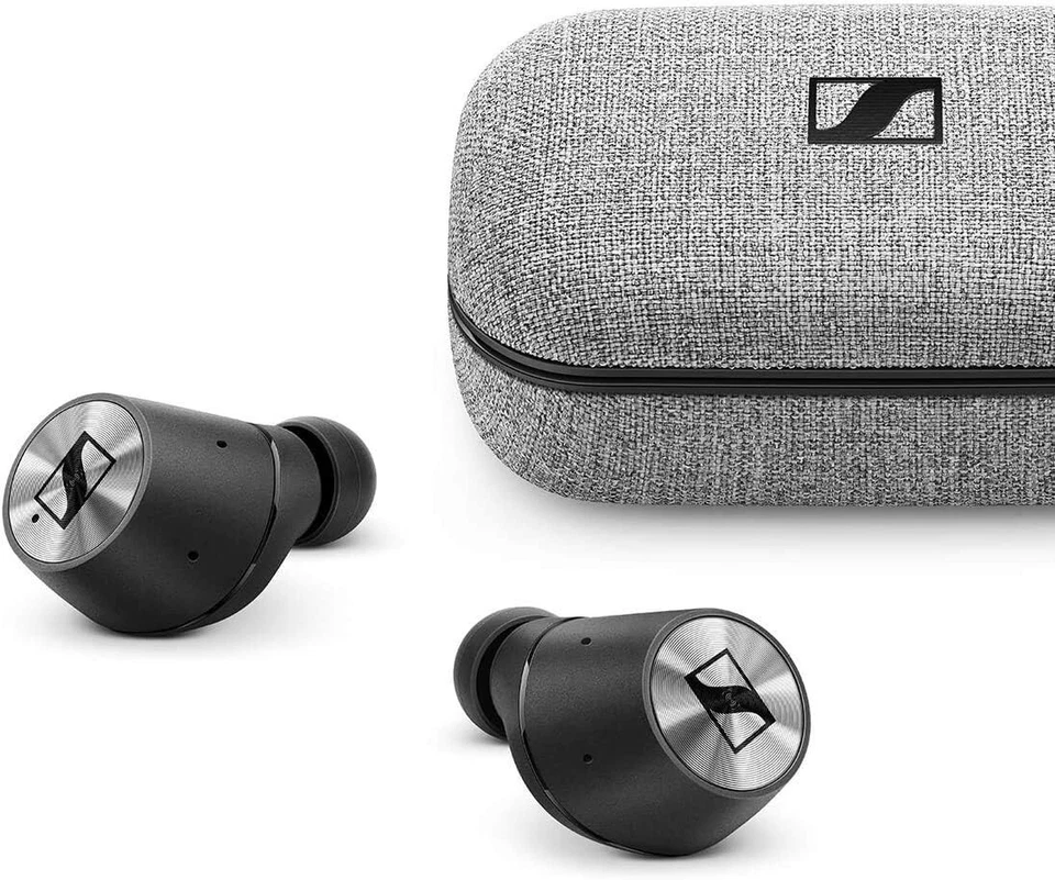 Sennheiser Momentum True Wireless Bluetooth Kopfhörer Schwarz Chrom In-Ear NEU