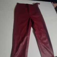 Zara brown faux leather hi rise leggings pants small women's NWT