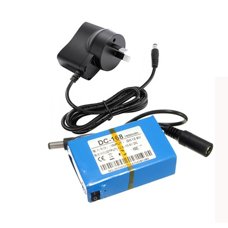 DC12V DC 168 1800mAh Rechargeable Li ion Battery Pack LED Light Standby Power