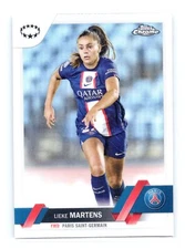 2023 Topps Chrome UEFA #40 Lieke Martens Refractor Paris Saint-Germain Feminine
