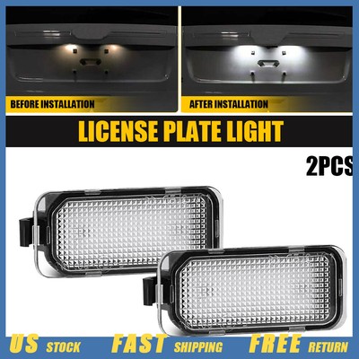2pc Connect LED License Plate Light Lamp For Replacement Ford C-MAX Edge Transit