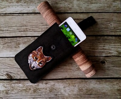 Handyhülle UNIKAT aus Echtem LEDER! mit pull up