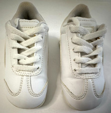 PUMA ROMA Basic Toddler Kids All White Sneakers Size 6C