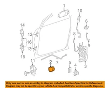 CHRYSLER OEM 2004 Caravan Front Door Lock Hardware-Handle, Inside RT76ZJ3AA
