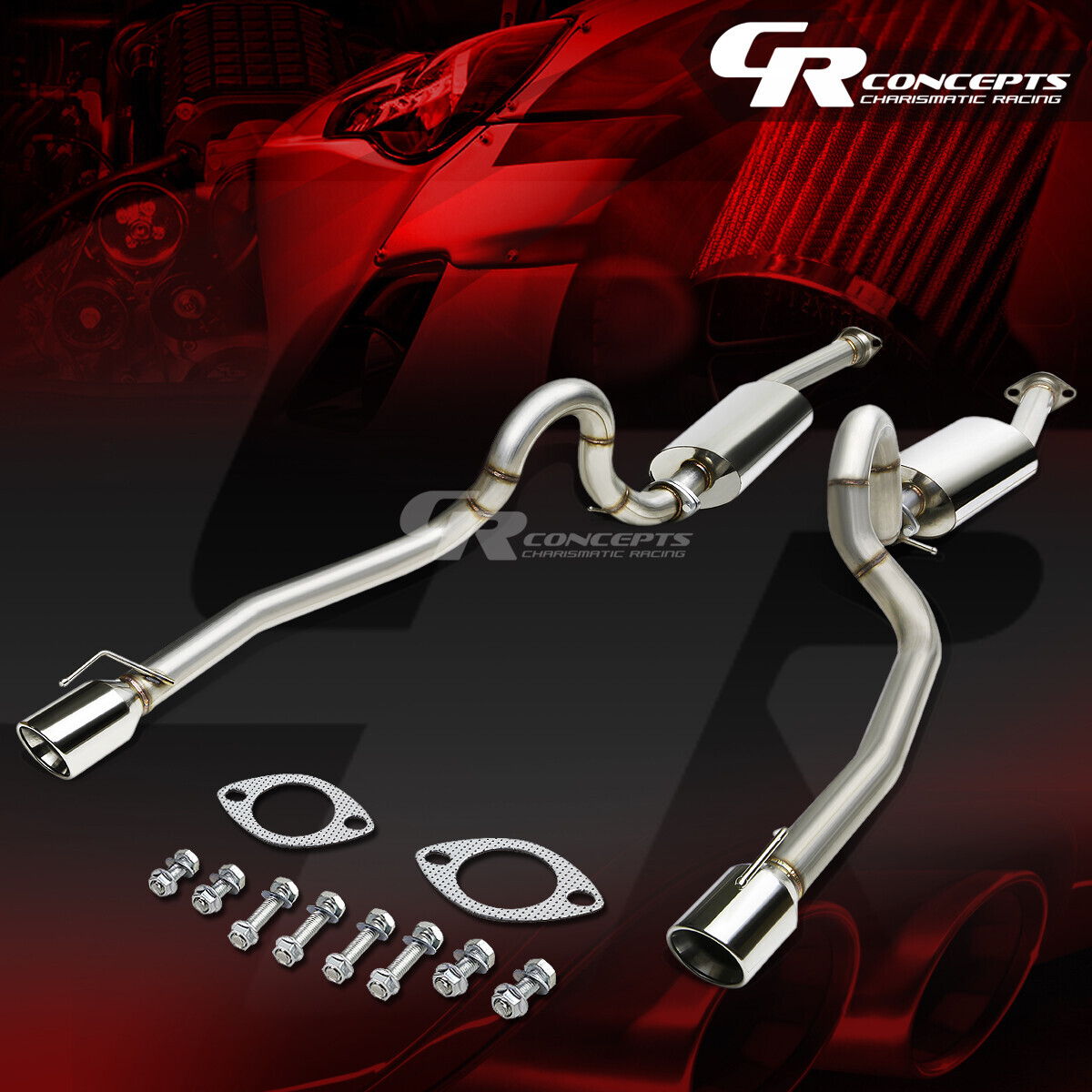 Newpoint Motor Catback Exhaust System For 2001-2005 Lexus IS300 XE10 – 4” Rolled Tip, T-304 Stainless Steel