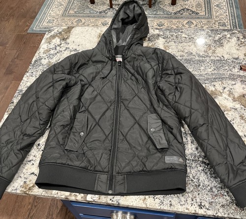 BURTON Diamond Puffer Black Snowboard Coat / Jacket Size L 🔥 Nice Make Offer