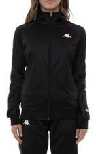 Kappa 222 Banda Blaston Women's Track Jacket Black White - 32142lw-a04