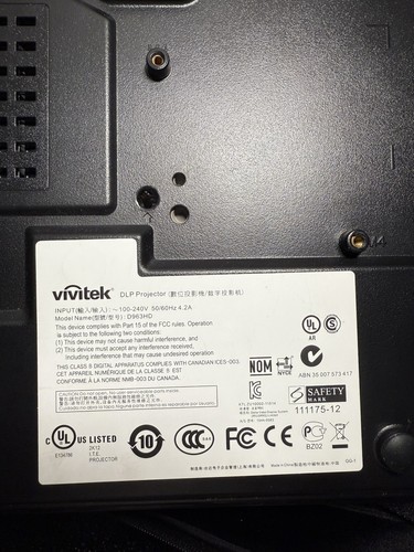 Vivitek D963HD DLP-Projektor 4500 ANSI HD 1080p HDMI Konferenz mit Zubehör - Bild 5 von 7