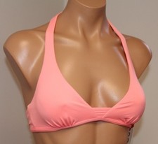 NWT Roxy Swimsuit Bikini Top Bra Sz XS Halter Strappy Love MJE0