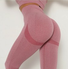 Women tik tok yoga pants anti-cellulite push up ruched high waist leggings gym