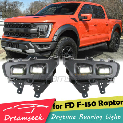 2x LED Tagfahrlicht Für Ford F-150 Raptor 2021+ TFL Nebelscheinwerfer Lauflicht