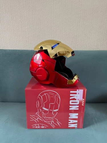 US! AUTOKING Iron Man MK5 1:1 Helm tragbar Sprachsteuerung Kindertag Geschenk - Bild 2 von 23