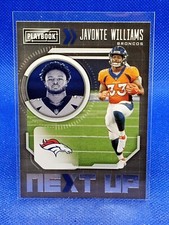 2021 Panini Playbook Football Javonte Williams Next Up Rookie Card #NXT-JWI