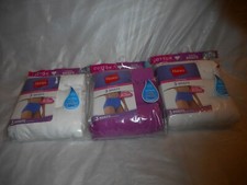 3 Pack Hanes Brief Ultra Plush Panty Pink White Sizes 8 and 9