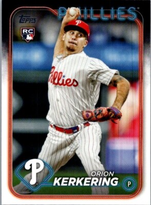Orion Kerkering 2024 Topps Series 2 RC #520 Philadelphia Phillies Rookie