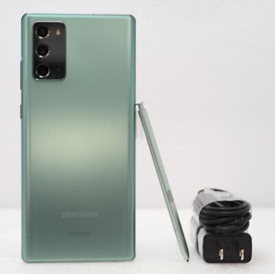 Samsung Galaxy NOTE 20 5G N981U1 128G FACTORY UNLOCKED Smartphone OPEN BOX Green