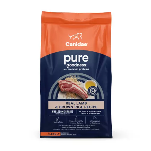 CANIDAE PURE with Wholesome Grains Dry Dog Food Lamb Brown Rice