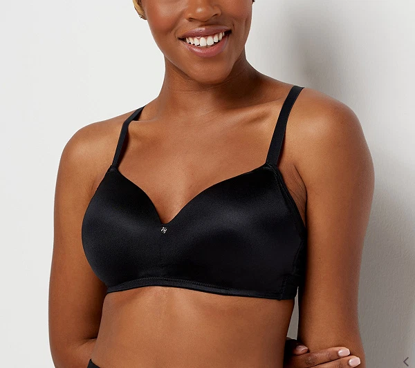 Breezies Smooth Radiance Wirefree T-Shirt Bra-Black-38C-NEW-A350861