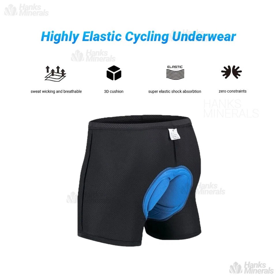 Pantalones Cortos de Bicicleta Ciclismo Hombres Mujeres Bicicleta Ropa Interior Pantalones Suave Esponja Gel Acolchado 3D Foto 2 de 4