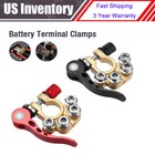 2Pcs Car Battery Terminal Connector Clamp Quick Release Adjust Disconnect Tool