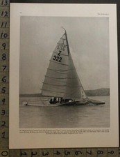 1929 AERO RACING DINGHY YACHT SAILBOAT DR MANFRED CURRY INSERT PHOTO PRINT 30042
