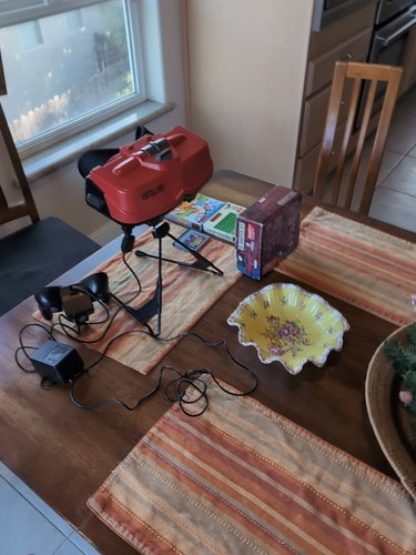 Nintendo Virtual Boy With Three Games And AC Adapter And AC Adapter Box READ! - Picture 13 of 24