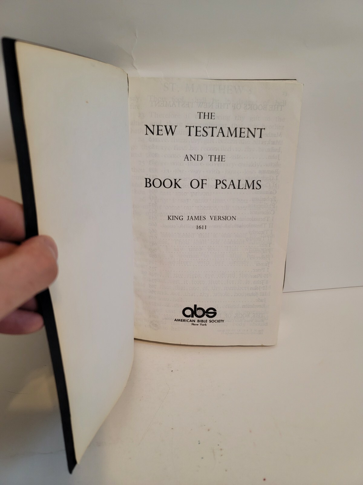 New Testament and Psalms LARGE PRINT King James Version Bible ABS ...
