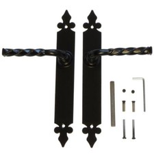 Türgriff Schmiedeeisen Massiv - 245mm Kupfer Lackiert Stahltürzug