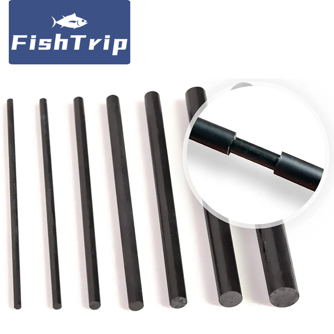 broken fishing pole repair kit Broken Rod Tip Repair Kit How To Repair Fishing Pole 3pcs Carbon Fiber  Sticks 1~10mm*10cm For Fishing Rod Repair Broken Fishing Pole