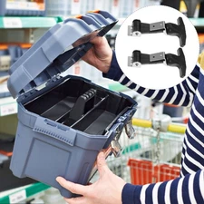 2Pcs Stainless Steel Rubber Buckles Flexible T-Handle Draw Latches UK