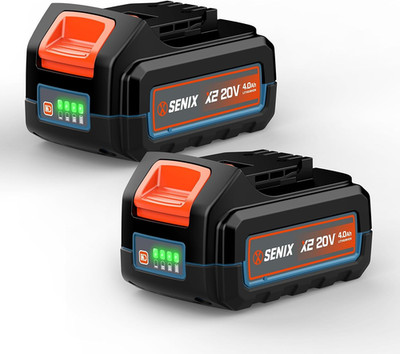 SENIX 20 Volt Max* 4.0 Ah Lithium-Ion Battery Only for 20V Lawn Mower,Snow Blowe