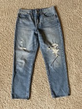 J.Crew Women's Distressed Denim Jeans SLOUCHY BOYFRIEND Jean Size 28