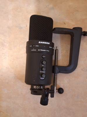 SAMSON G TRACK PRO CONDENSER MICROPHONE USB STUDIO BUILT IN AUDIO INTERFACE