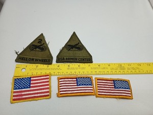 Lot Of 5 Military Sew On Patches