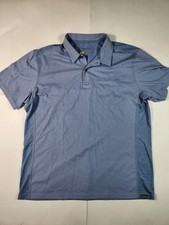Eddie Bauer Polo Shirt Mens Large L Active Performance Golf Short Sleeve Travex