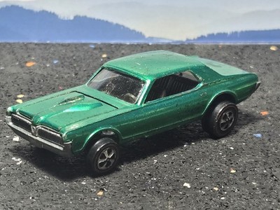 Hot Wheels Redline Custom Cougar green, very nice, rolls good