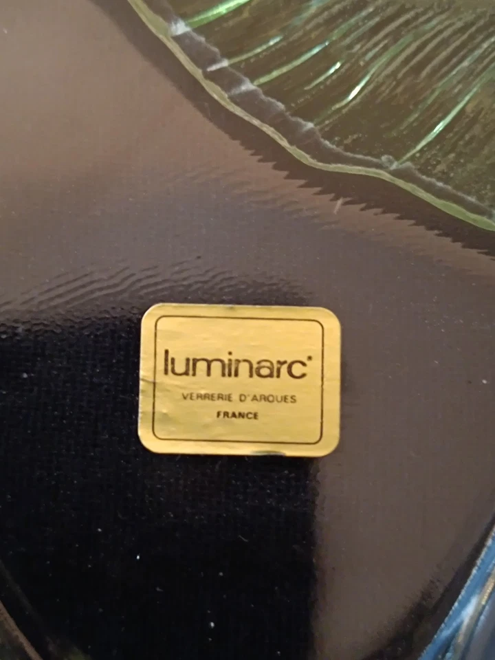 A1BC⚠️VINTAGE PLAT DE SERVICE COMPARTIMENTÉ LUMINARC "ARUM" NEUF EN BOITE ⚠️ - Photo 3/4