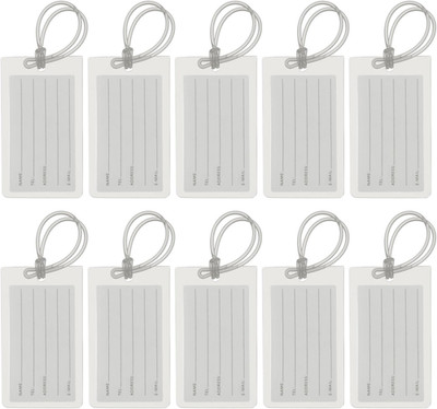 Kofferanhänger, 10 Stück Gepäckanhänger Flexible PVC Reisebeutel Namens-ID-Ident