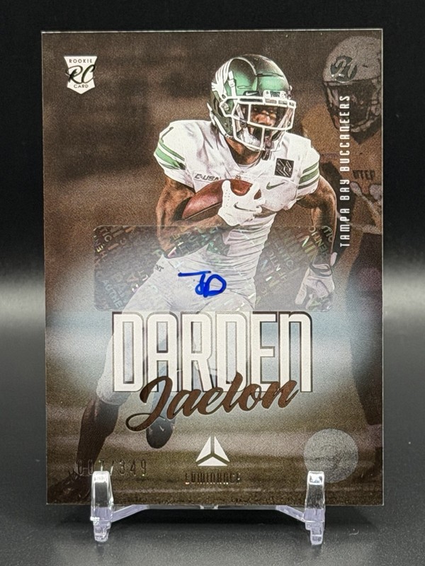 /349 Panini 2021 Luminance Football Jaelon Darden Rookie RC Auto #190 Buccaneers