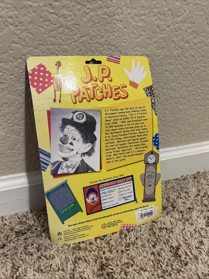 Figura de acción de payaso de televisión J.P. Patches Seatte KIRO 2003 NUEVO Foto 4 de 4