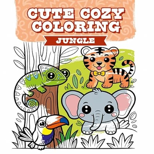 Cute Cozy Coloring: Jungle.by Editor  New 9781784947354 Fast Free Shipping** - Image 4