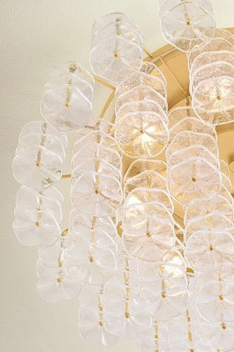 Corbett Lighting 534-36 Alsace 17 Light 36"W Semi-Flush Waterfall - Gold - Picture 4 of 7