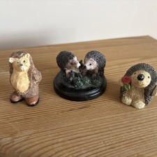 3 Small Hedgehog Ornaments