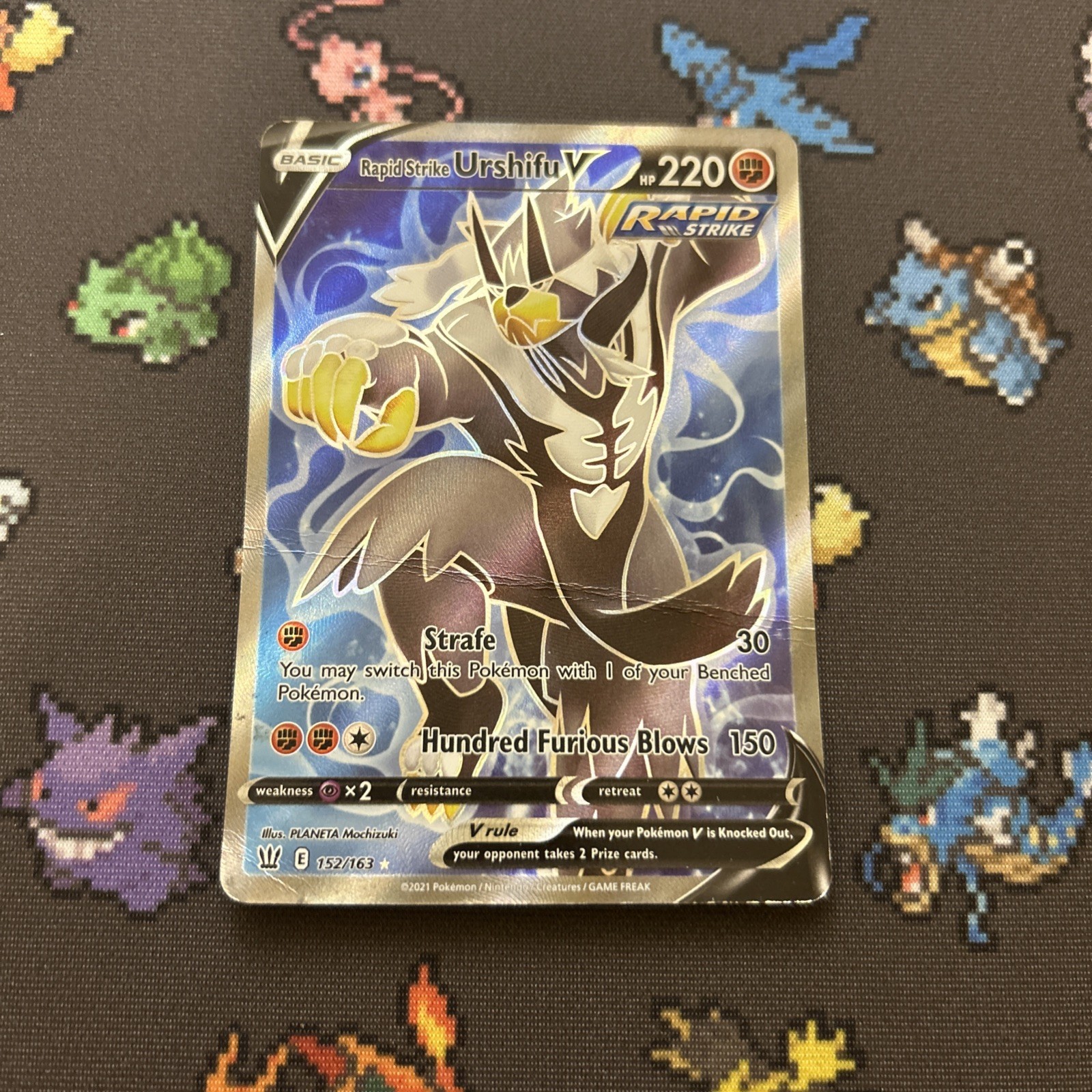 Rapid Strike Urshifu V 152/163 DMG -Ultra Rare Pokemon Card- Battle Styles (9q)