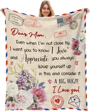 Gifts for Mom Blanket 50x60", Birthday Christmas Gifts for Mom from Daughter Son