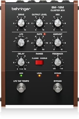 Behringer BM-18M Cluster Box Analog Modulation Pedal with CV/MIDI Support From