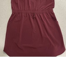 Kuhl Vantage Dress Born In The Mountains XL Berry UPF 50+ Sleeveless Drawstring