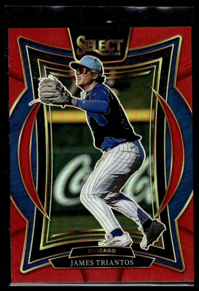 2025 Panini Select Baseball JAMES TRIANTOS #No. 2 RED PRIZM /149