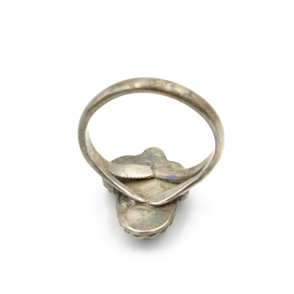 Sterling Silver Free Form Cubic Zirconia Art Ring – Wide Baguette Cz Statement Ring
