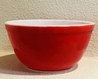 Vintage Pyrex Mixing Nesting Bowl Primary Colors Red 402 USA 1.5 quart